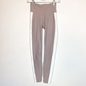 Nylora Blush Pink White High Rise Leggings Size XS